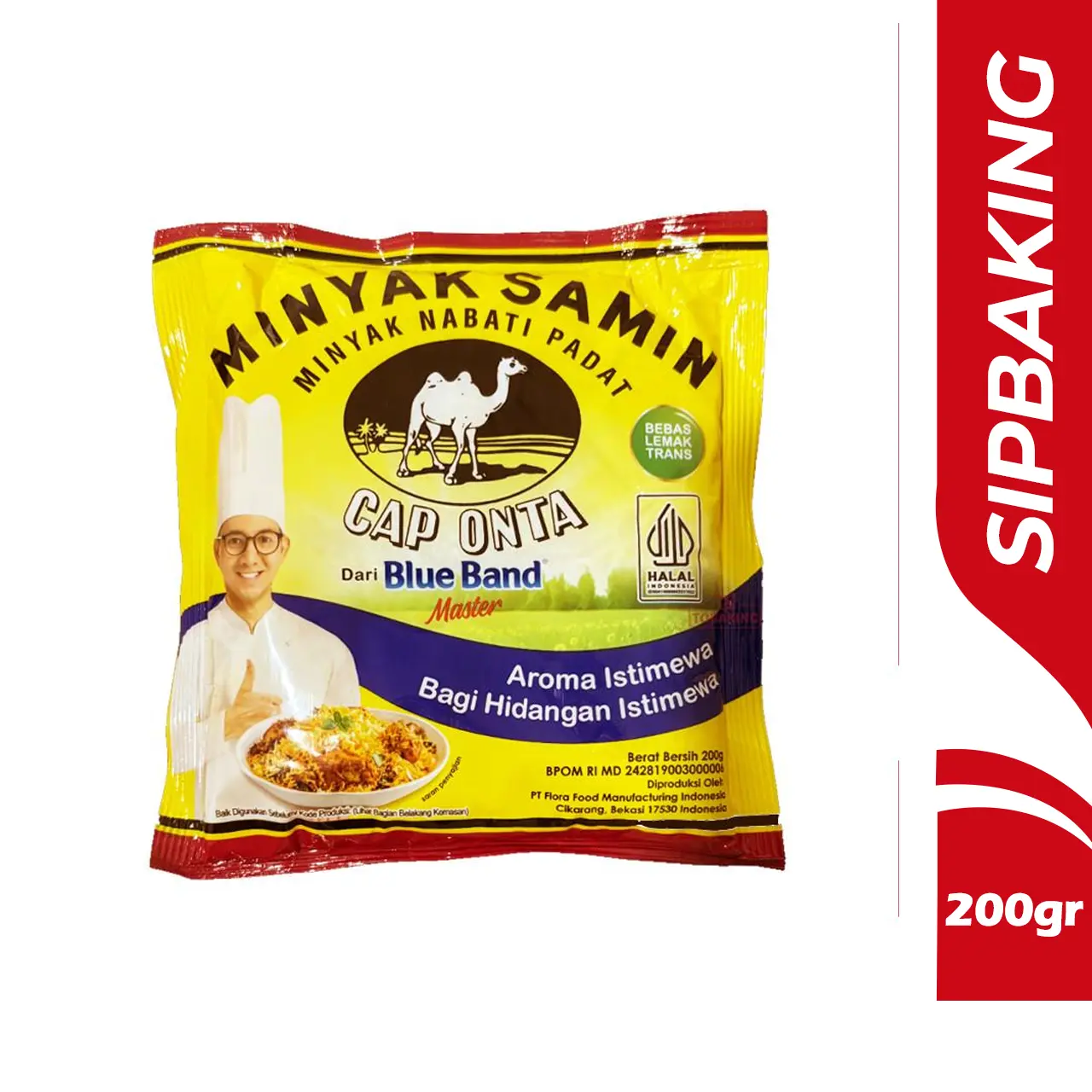 Minyak Samin Cap Onta 200gr Minyak Nabati Blue band