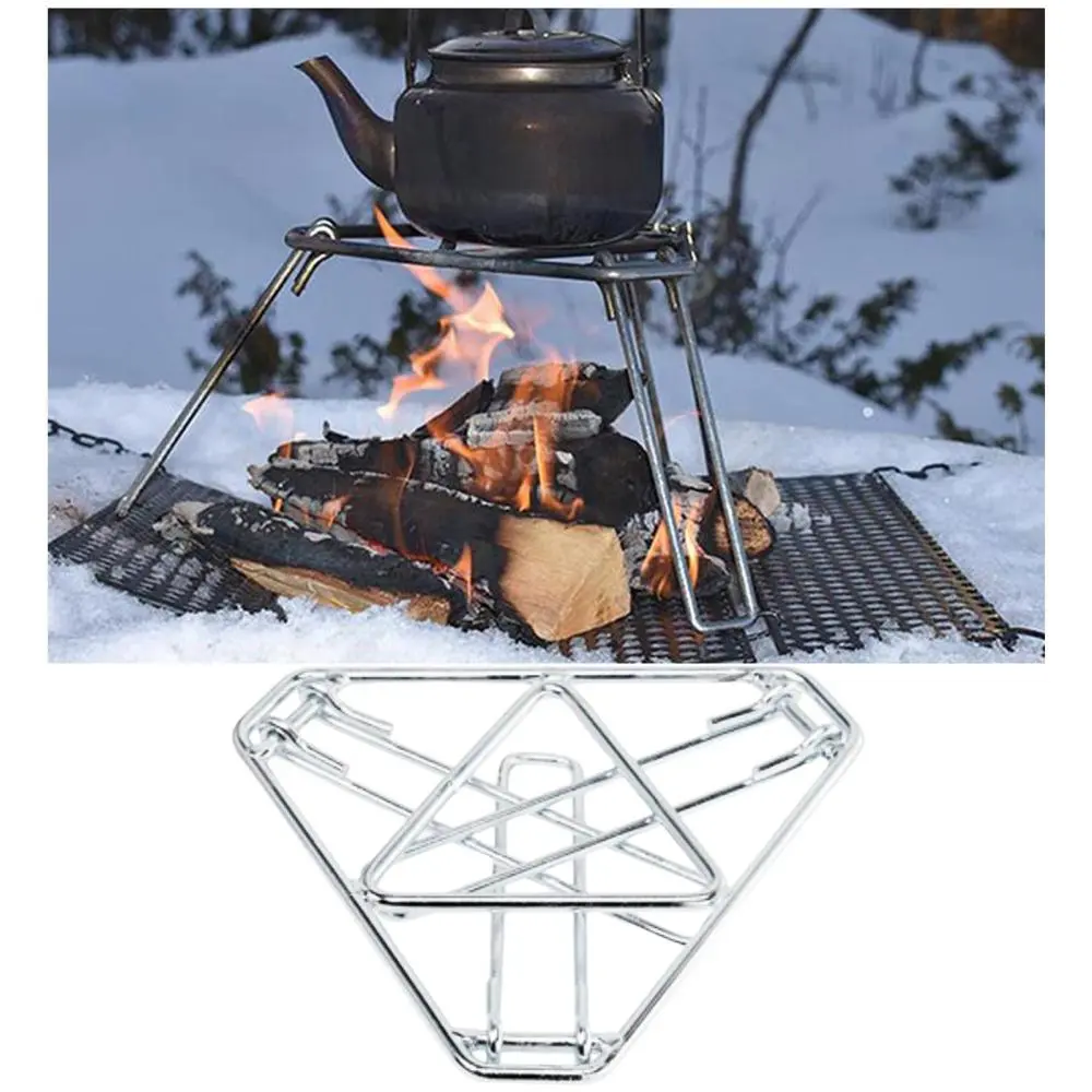 Folding Fireplace Burner Stand Outdoor Campfire Fire Rack Stand Fire Pit