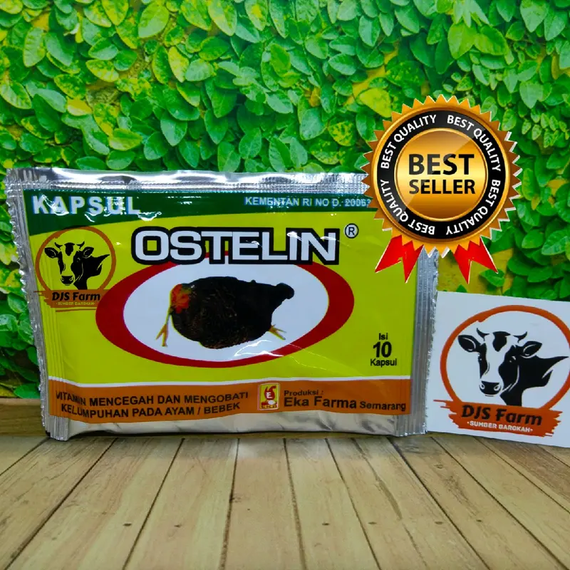 Ostelin Kapsul Eka Farma Obat Ayam Lumpuh Lemas Unggas Bebek Burung 0