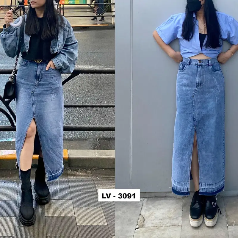rok jeans riped terbaru wanita/rok jeans sobek wanita/rok jeans terbaru/shabhira16 1