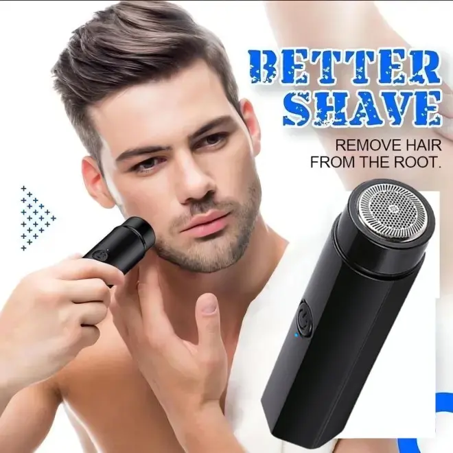 Máy Cạo Râu Điện, Kích Thước Nhỏ, Máy Tỉa Dao Cạo Tự Động, Cầm Tay, Dao Cạo Dao Cạo Râu, Có Thể Sạc Lại, Thích Hợp Cho Du Lịch Và Xe Hơi, Có Thể Sạc Lại, Máy Cạo Râu Lâu Dài