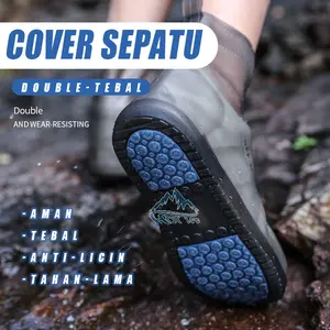 Cover Sepatu Pelindung Sepatu Anti Air Double Tebal Tahan Air Dari Hujan  Anti Air Rain Cover Sepatu Sarung Sepatu Jas Hujan Penutup Hujan Ukuran S M L XL XXL CS-710