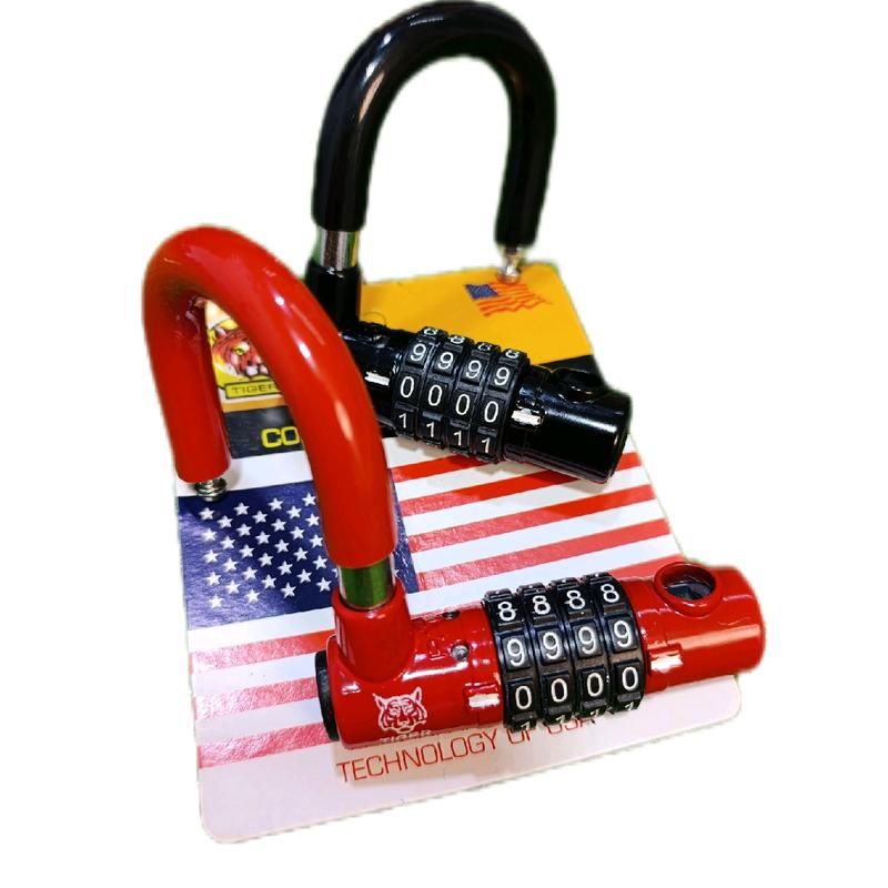 Ổ Khoá Số 4 Số Chữ U Chống Trộm Bảo Mật Cao - Thép Không Gỉ