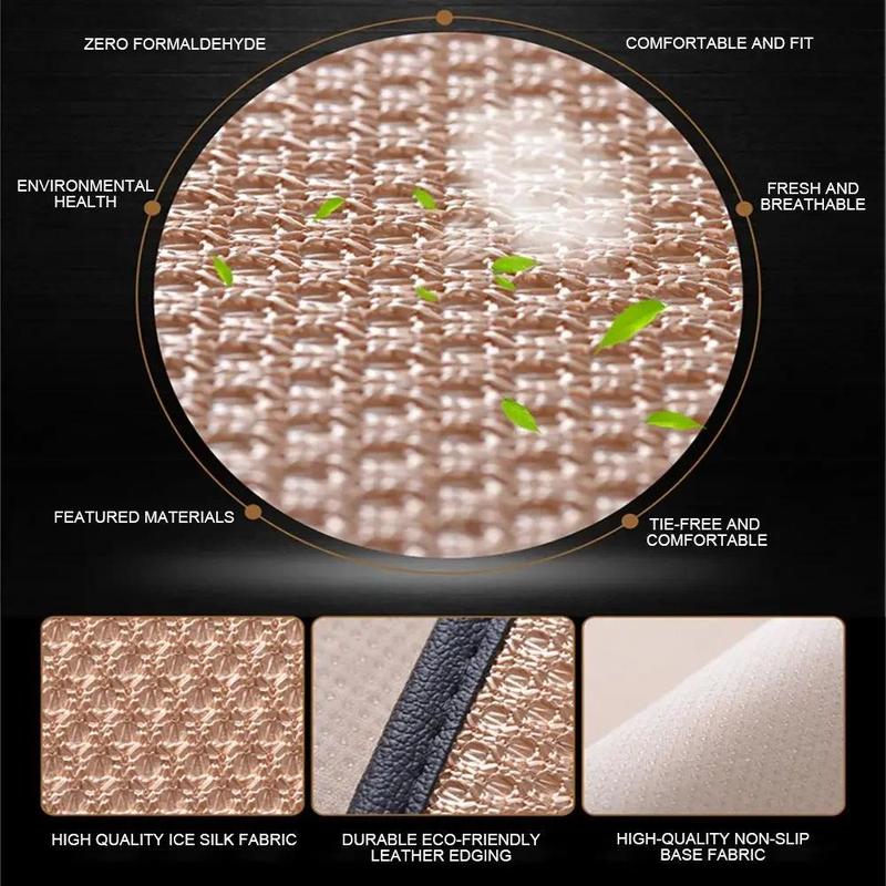 Product Introduction of Summer Car Seat Cover Breathable Ice Silk Four Seasons Car Seat Cushion 10