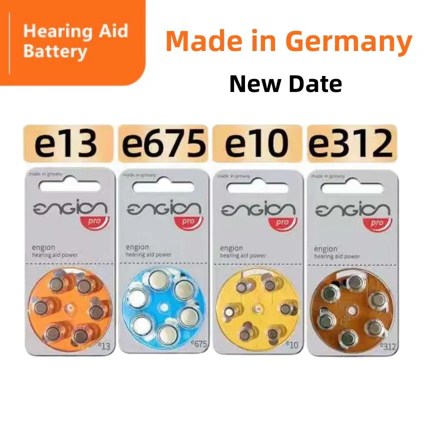 Engion Hearing Aids BatteriesA13 13A E13 ZA13 13 PR48/A10 E10/a312 e312 S312 P312 PR41 A312/A675 e675 Zinc Air Battery Suitable for Hearing Aid