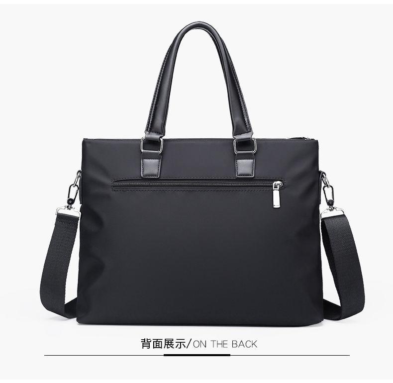 Product Introduction of Handbag Men's Business Casual Oxford Cloth Bag Men's Briefcase Nylon Canvas Men's Bag Shoulder Bag Computer Bag New 10