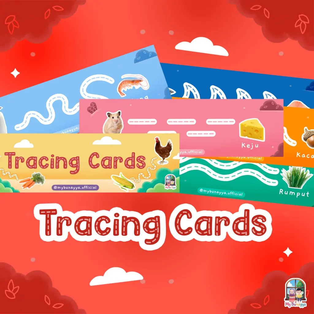 Tracing Cards - Mengenal Hewan - Mengenal Warna - Free Spidol