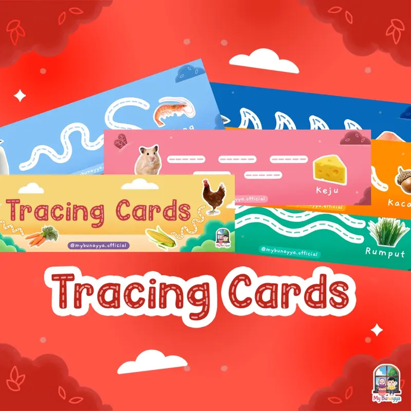 Tracing Cards - Mengenal Hewan - Mengenal Warna - Free Spidol 0