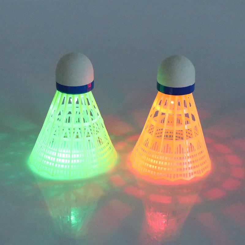 Product Introduction of 1Pcs Lighting Badminton Head LED Luminous Colorful Goose Feather Shuttlecock Outdoor Sports Entertainment Night Training Ball 18