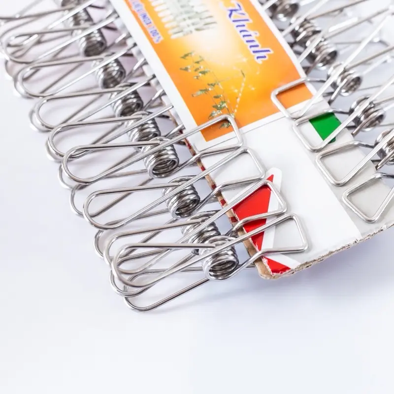 Bộ 60 kẹp quần áo inox chất lượng cao 304 7