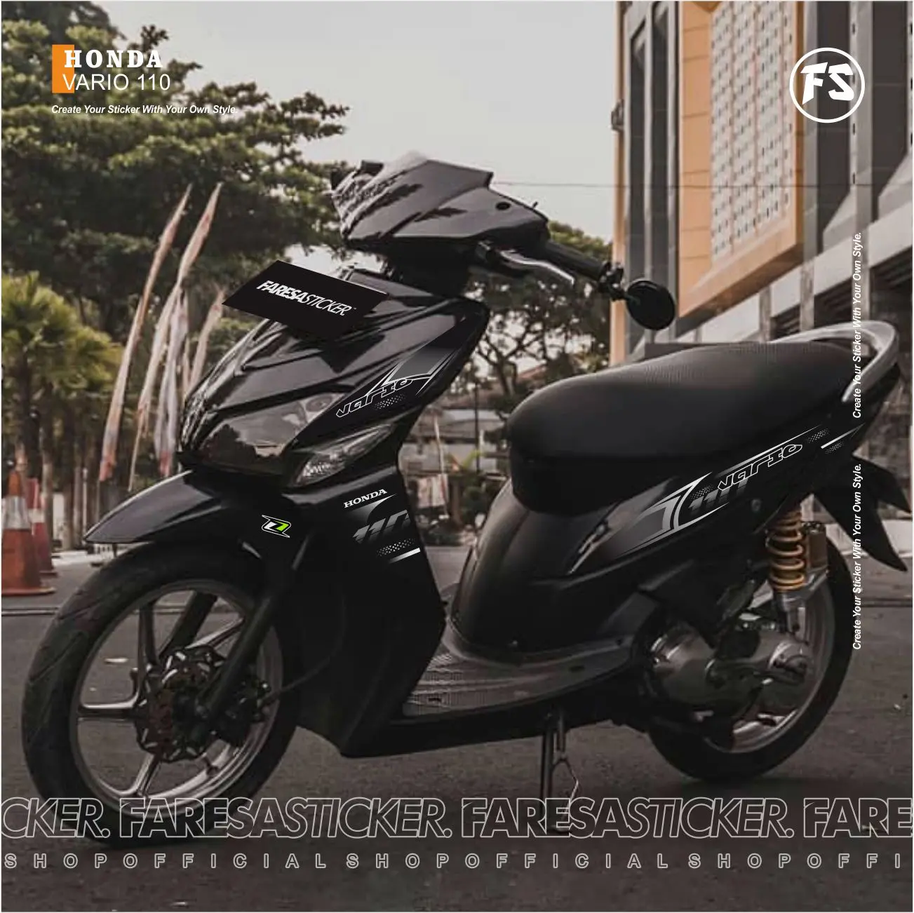 F7 Striping HONDA VARIO 110CW | HONDA VARIO LAMA | VARIO OLD | sticker ...