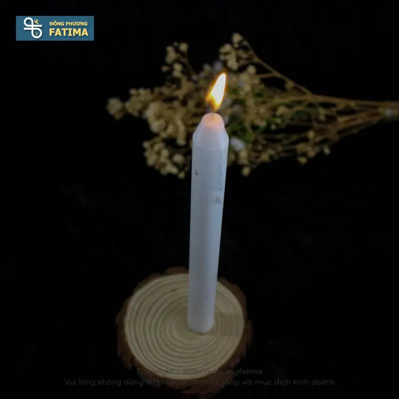 Bộ 10 Cây Nến Ký, Đèn Cầy Magic Taper, Taper Candel - Nến Sáp Đông Phương Fatima (NCDS-0180) 3