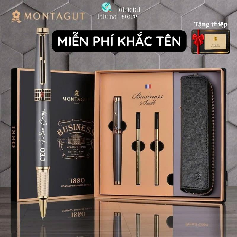 Bút ký thương hiệu Pháp Montagut Miễn Phí Khắc Tên cao cấp 801 phiên bản Business Luxury B221