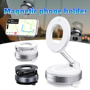 holder hp mobil kuat Paduan aluminium tahan lama dengan perlindungan anti gores dudukan ponsel magnetik mobil