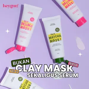 Clay Mask HeyGurl | Hey Delima Masker Hey Matcha Mask