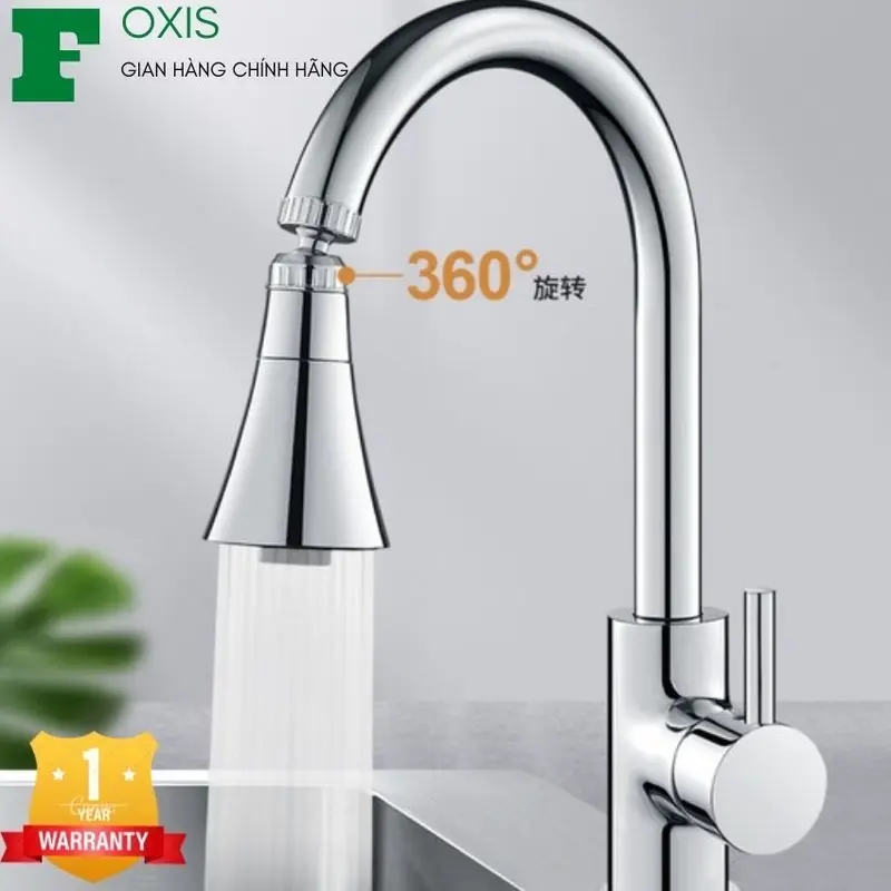 Đầu Vòi Rửa Chén Bát 2 Chế Độ, Chức Năng Nóng Lạnh Xoay 360 Độ, Phù Hợp Với Mọi Loại Vòi Rửa Chén Bát 0