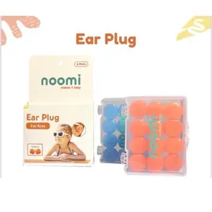 Noomi Earplug Pelindung Telinga Silikon Bayi Anak Bising Pesawat Renang Mandi Anti Air