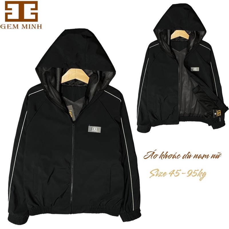 Áo khoác dù nam nữ 2 lớp vải dù ép nhiệt lót lưới big size 45-95kg Jacket Menswear