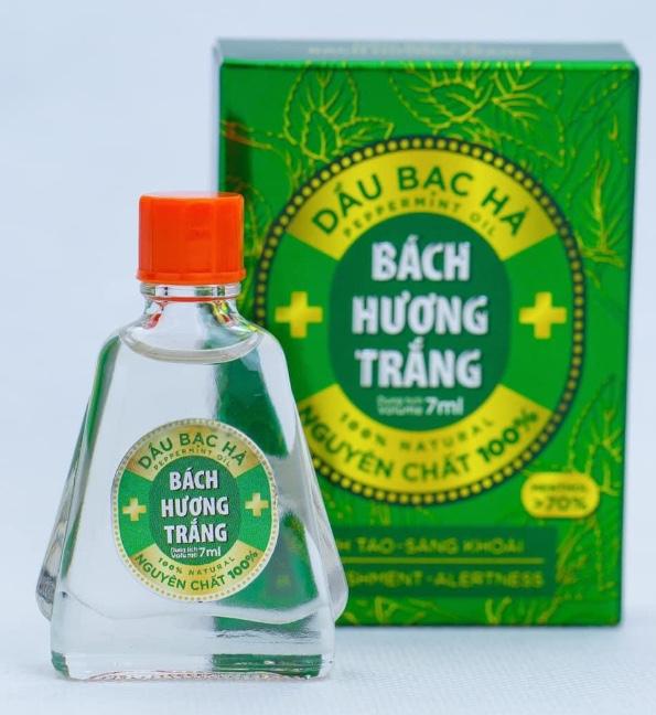 Product Introduction of Compo Tinh dầu bạc hà BÁCH HƯƠNG TRẮNG sử dụng dưới dạng dầu gió nóng ấm, the mát : chai 7ml + 15ml dạng xịt 3