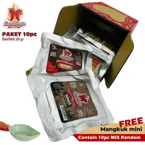 SamBhojo Paket 10pc Sambal Sachet 20gr Free Mangkuk