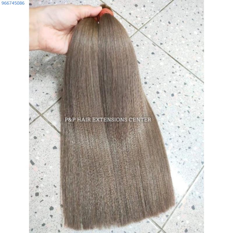 Product Introduction of ส่งของที่กรุงเทพฯ พร้อมส่ง ผมแท้ 100%  ผมต่อไฮไลท์สีเทา/น้ำตาลเทา ไซส์ 25 ยาวถึงเอวบน เลือกจำนวนช่อได้ 31