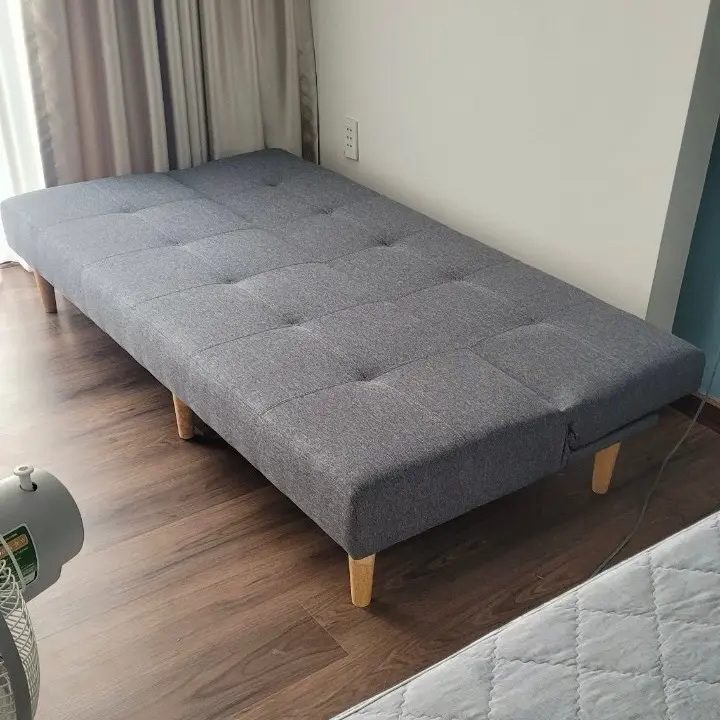 Ghế thông minh có thể làm giường ngủ dài 1m8 nệm cứng khung ván không lún xẹp giường sofa gấp gọn 1