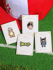 Clips para Gorra de Béisbol con Diseño de Dibujos Animados, Broches de Diseño Creativo, Accesorios de Aleación a la Moda para Hombres y Mujeres