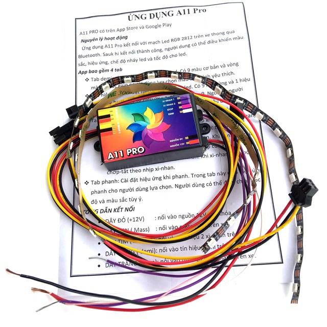 MẠCH AUDI A11 PRO MẪU MỚI DÙNG ĐIỆN THOẠI KHIỂN MÀU CỰC NGẦU, MẠCH LED AUDI XE MÁY SIÊU ĐẸP , ĐỒ CHƠI XE MÁY , PHỤ KIỆN
