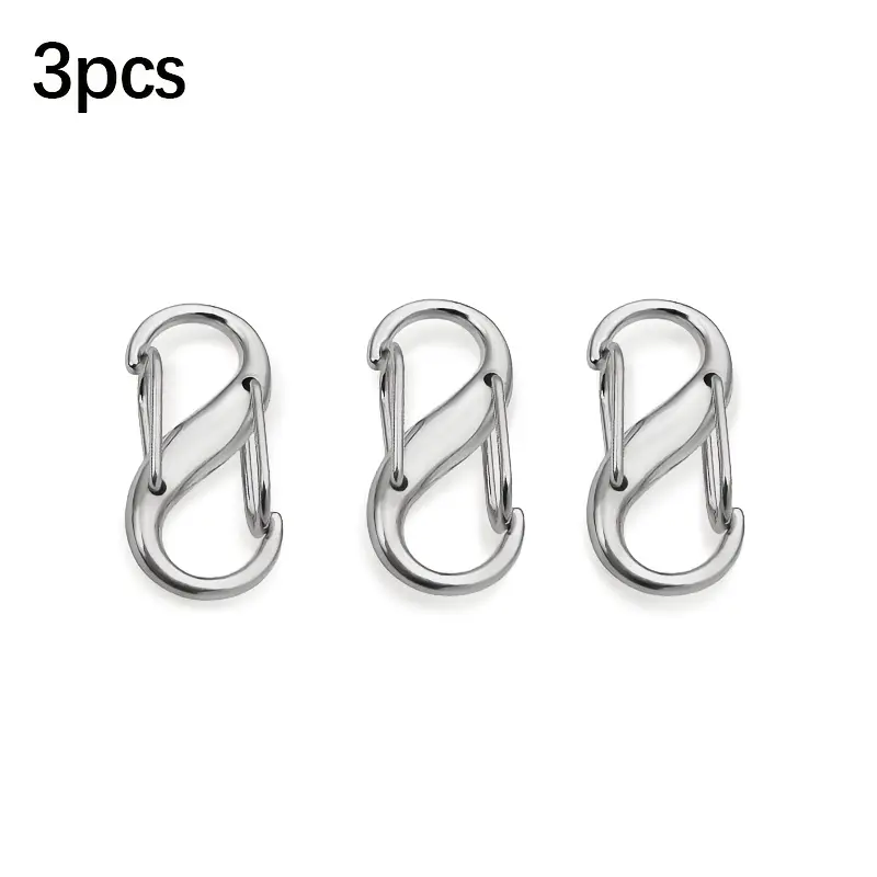 3 Zipper Clip Anti-Theft Device, Double Opening Zipper Lock Anti-Theft, S-Shaped Zipper Lock Is Suitable for Backpack to Keep Zipper Closed, Suitable for Travel Camping Luggage yoga  sit 6