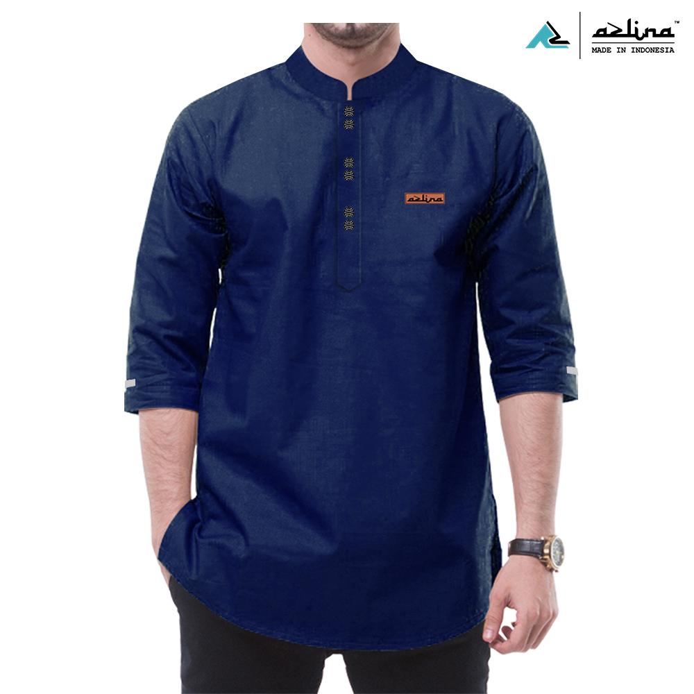 Baju Koko Pria Dewasa Bahan Katun Madinah Terbaru Kurta Muslim Pria Azlina Formal Nyaman Simple Model Elegan Stylish Lengan 3/4 Baju Koko Pria Dewasa Bahan Katun Madinah Terbaru Kurta Muslim Pria Azlina Formal Nyaman Simple Model Elegan Stylish Lengan 3/4