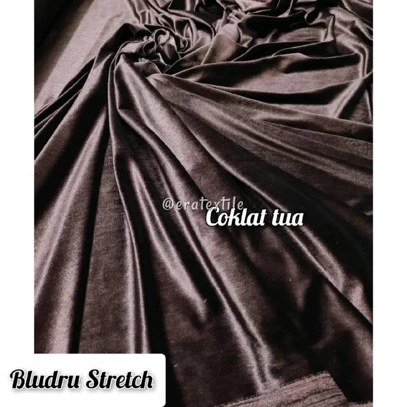 Kain Beludru Premium - Kain Bludru Stretch/Melar Polos Tebal, Bahan/Kain Meteran 7