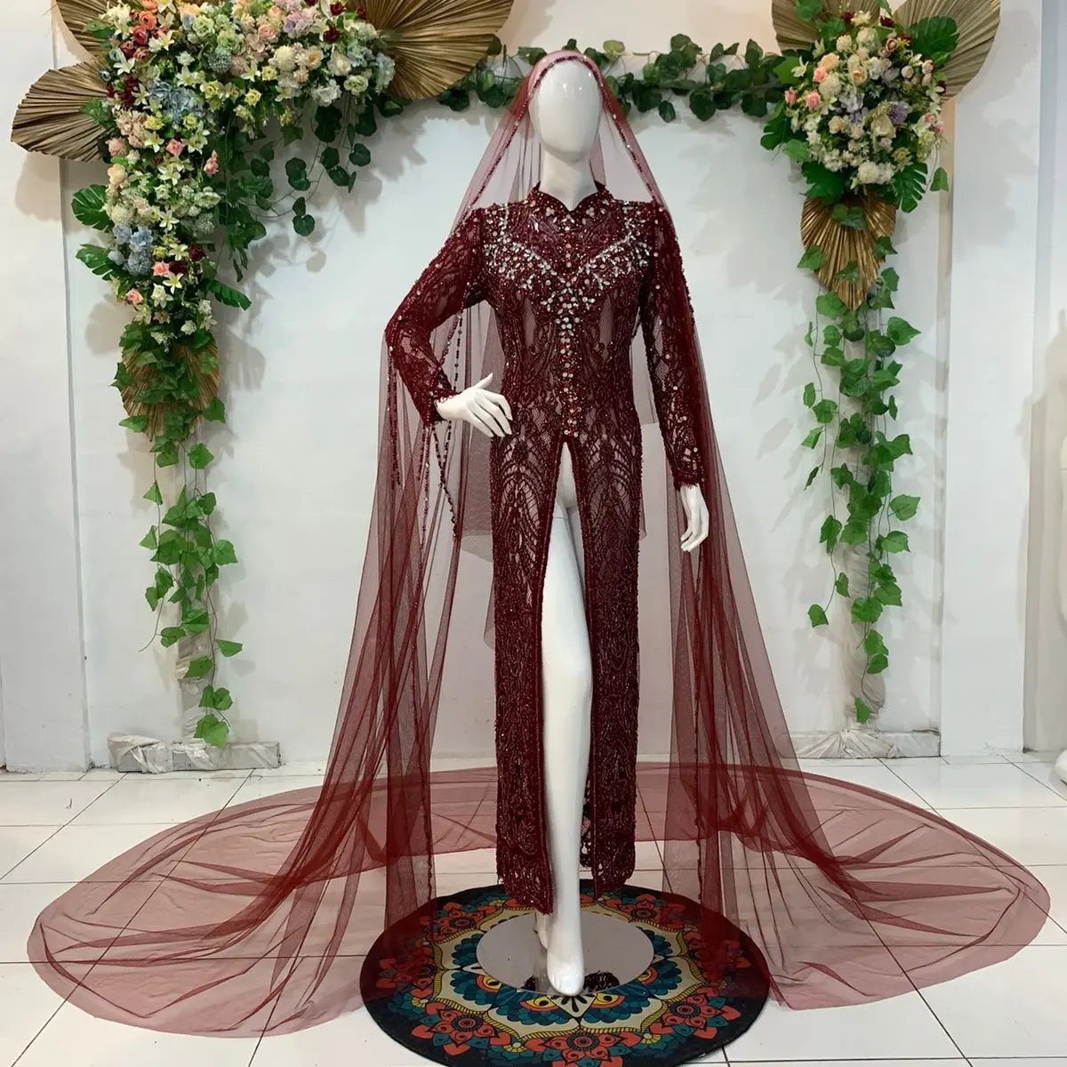 Kebaya akad santili premium payet