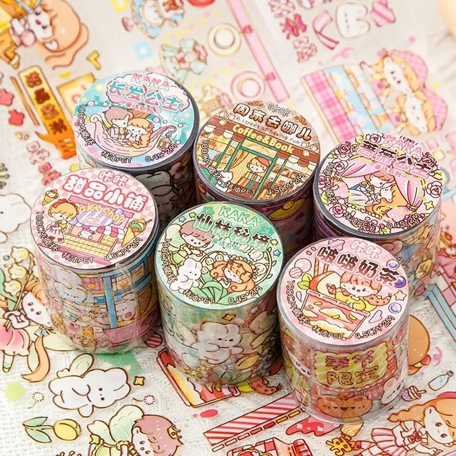 Cuộn nhãn dán dài 1m nhiều chủ đề CICI STICKER1M Diy
