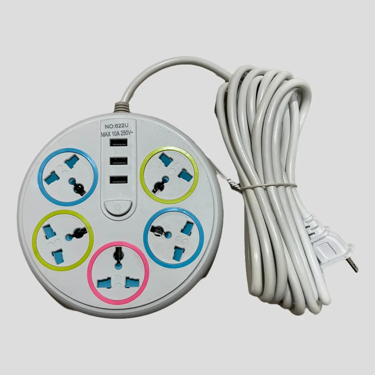ปลักไฟ USB ปล้กไฟมาตราฐาน ปล้กสามตา ปลั้กพ่วง ปลักชาร์จ USB ปลักไฟ 2 USB สายยาว 5 เมตร