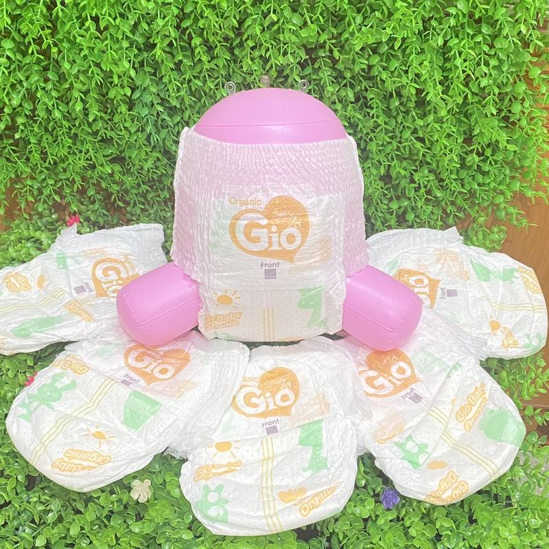 Product Introduction of Bim quần 100 miếng BabyGio Organic đủ size M tới 3XL, Tả em bé giá rẻ từ 5-23kg Bỉm Cho Bé Voi gio 100 4