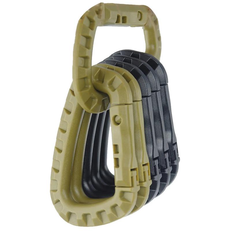 Product Introduction of 1/2/4PCS 6x Tactical Carabiner Carabina Karabiner Clip Plastic Cadet Hiking Camping 23