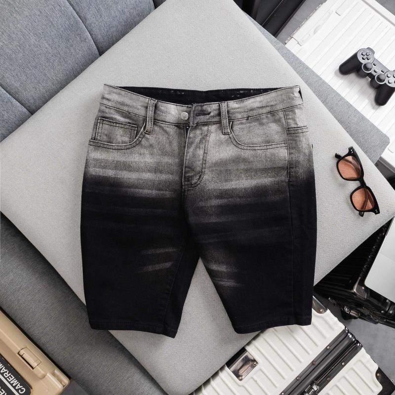 Quần Sọt Jean Nam Cao Cấp Loang Co Giản Bốn Chiều Menswear Heo