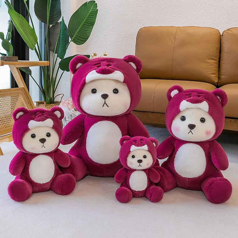 Gấu Bông Lena Cosplay Gấu Dâu Tây Lotso Đội Mũ Quà Tặng Cao Cấp - Gấu xᶖnh - G121 Toy Thú Bông Toy Thú Bông Đồ Chơi Phát Nhạc