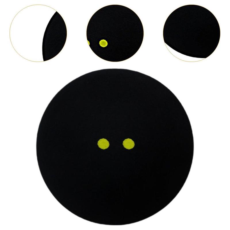 Product Introduction of 3Pcs Double Yellow Dot Squash Balls Professional for Games Sports Training 1