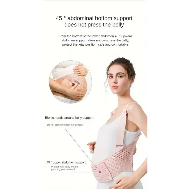 Băng Hỗ Trợ Bụng Bà Mang Thai, Thoáng Khí, Chăm Sóc Eo, Siêu Bụng, Mỏng, Túi Địu Bụng Bà Bầu, Giảm Đau, Khoa Học Kem Đệm 5