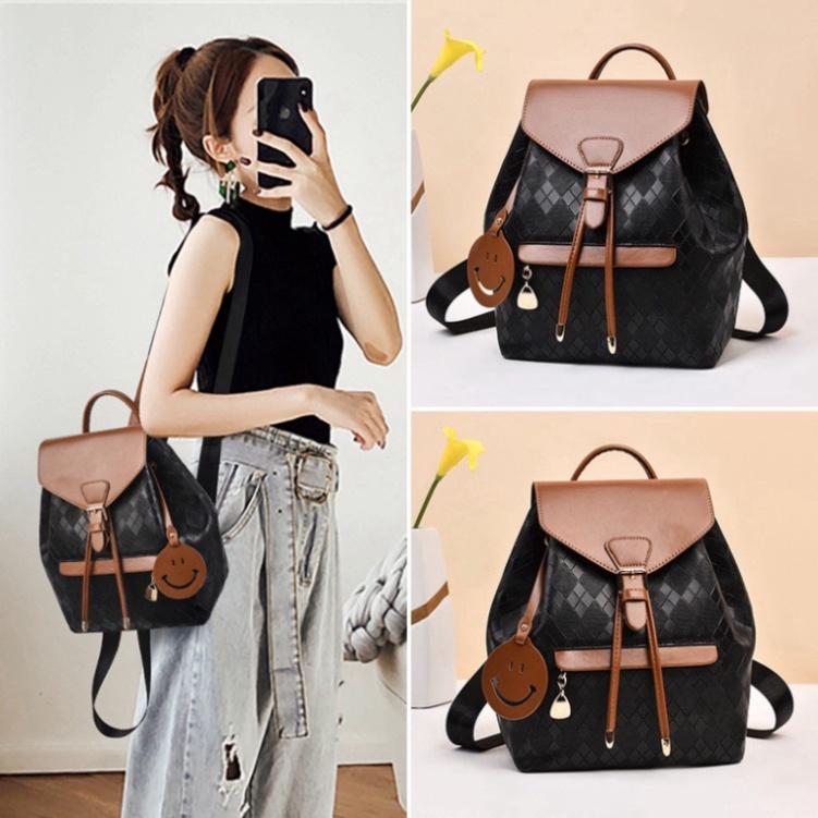 Balo Cao Cấp Đi Học Làm Việc Du Lịch Đeo Chéo Nữ Thời Trang Giá Rẻ Dáng Đẹp Hiếu Túi 875 Đeo Vai Backpack Da