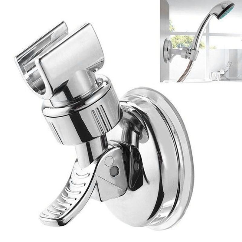 2 Set of Shower Head Holder Wall Mounted Adjustable Shower Spray Bracket with Vacuum Suction Cup for Home Hotel Bathroom 6