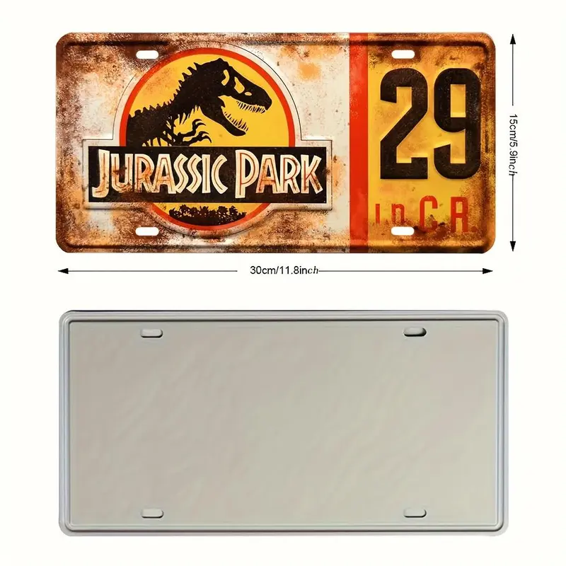 Vintage License Plate, 1 Piece Metal Stamped License Plate, Desktop Plaque for Home Decor, Housewarming Gift Ideas, Room Decor 1