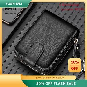 Dompet Kad, Bahan Kulit Tulen, Pemegang Kad Perniagaan, Dompet Dokumen Lesen Memandu, Penutupan Zip, Pemegang Kad Kredit, Pemegang Kad Dompet uatac  tactical  men  original Bags Beg Lelaki Wallets sling  bag  ride  motor pouch  bag  lelaki  besar  tahan s