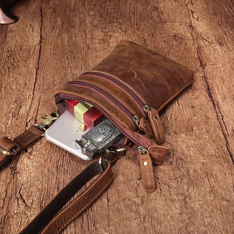 (BIG SALE) Tas Pria Selempang Kulit Sapi asli Model Simple Elegan 1