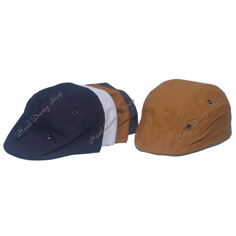  Nón mỏ vịt nam người lớn nón bánh tiêu 1 lớp Mũ beret có khóa dán đuôi để dể tăng giảm kích cở phù hợp cho phái nam Cotton Cap 