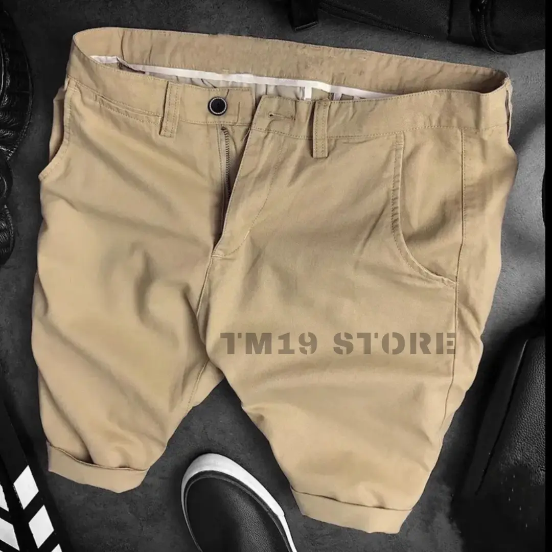 Celana Pendek Pria Chinos Premium Slimfit Bahan Melar Size 28-38 casual kain Kantong Twill Shorts Surfing