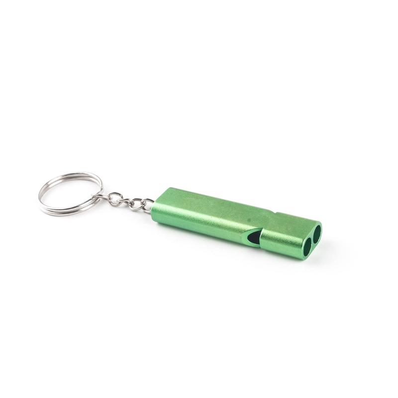 Product Introduction of Amazon Hot-Selling Flat Metal Dual-Frequency Survival Whistle Dual-Tube High-Frequency Metal Outdoor Survival Whistle 13
