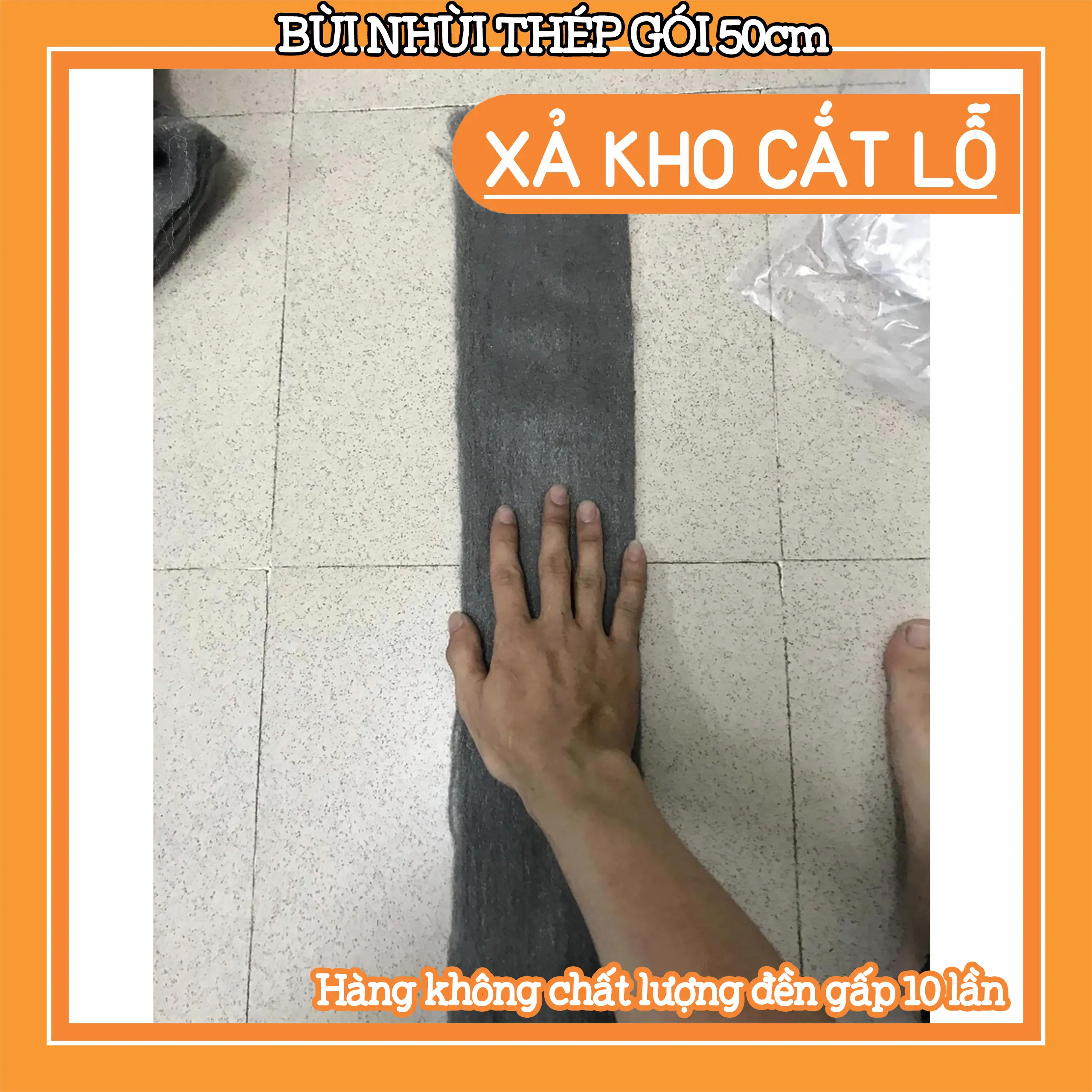 Vải nhám50cm chuyên dụng đánh bóng bề mặt gỗ, kim loại tặng kèm phụ kiện đơn từ 50k