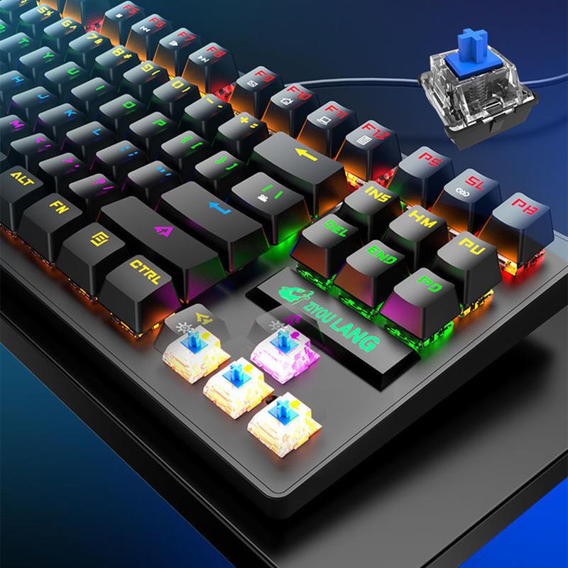 Bàn phím cơ K2 V9 Hotswap 87 phím, led đa điểm ánh sáng nhiều màu , cục chống nhiễu từ tính, có hotswap, keyboard gaming k2 phiên bản nâng cấp | BigBuy360 - bigbuy360.vn